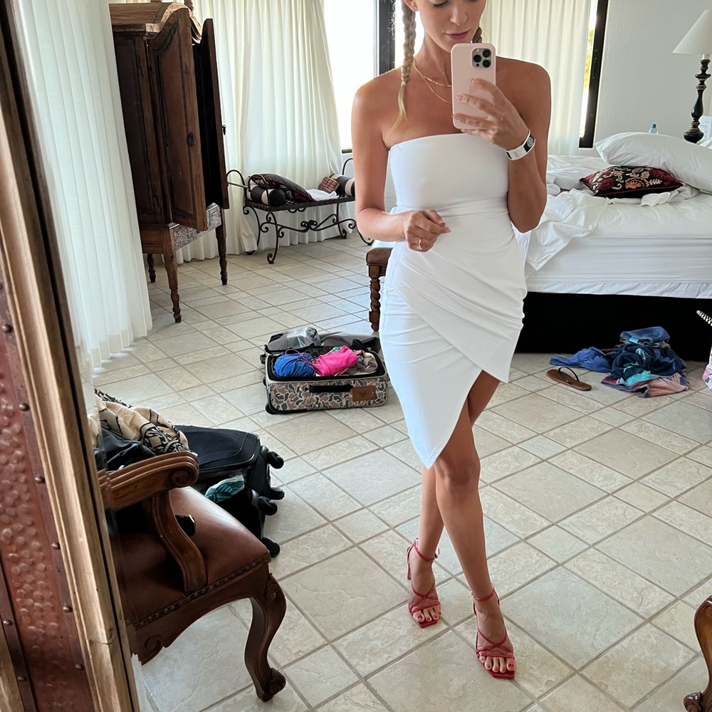 Susana Monaco Strapless White Dress